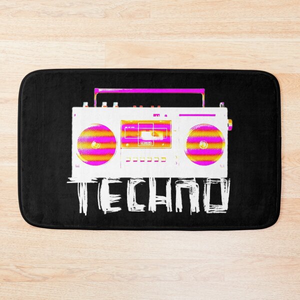 Item preview, Music Vintage Techno Stereo for Techno DJ designed and sold by badlydrawnbabe.