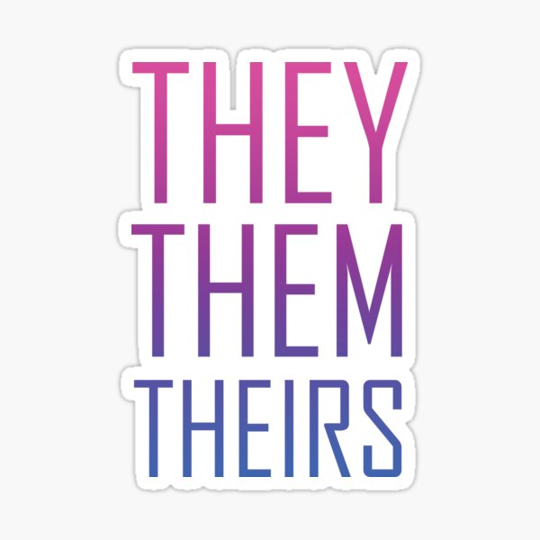 They Them Bi Pride Sticker