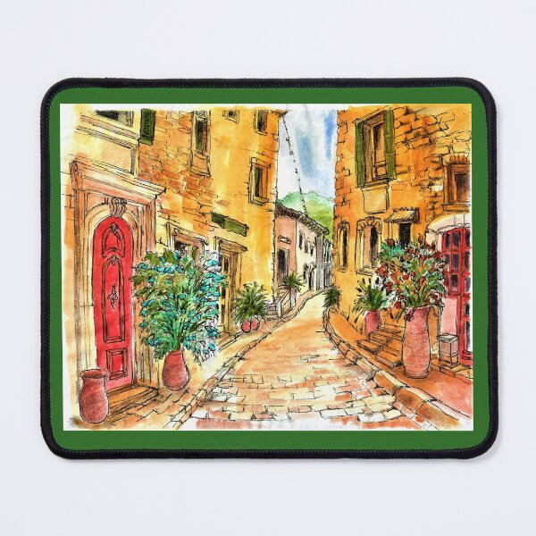 Item preview, Italian Village Street (watercolor and ink print) designed and sold by DonSylvester.