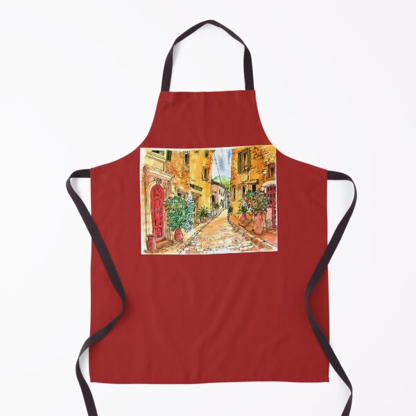 Item preview, Italian Village Street (watercolor and ink print) designed and sold by DonSylvester.