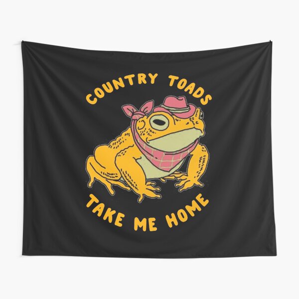 COUNTRY TOADS TAKE ME HOME Tapestry