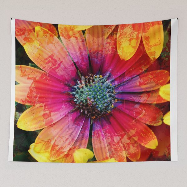 Item preview, Vibrant abstract paint flower  designed and sold by TipTopTapo.