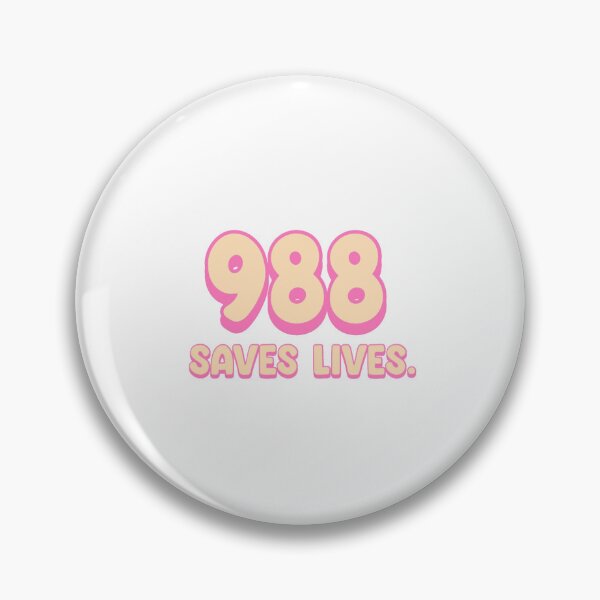 Item preview, mental health crisis hotline 988 designed and sold by livsmind.