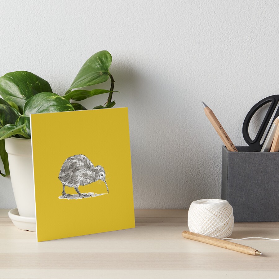 Kiwi Bird Art Board Print