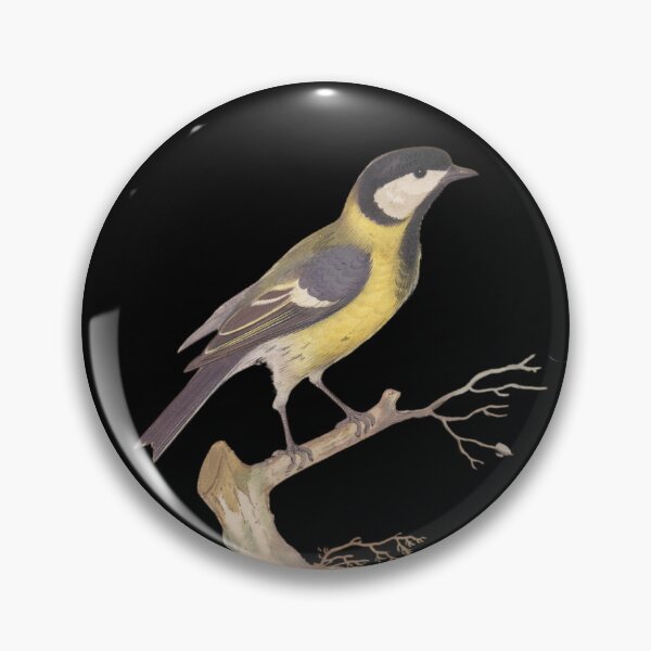 Item preview, Great Titmouse Bird with Blackground designed and sold by FlippinTurtles.