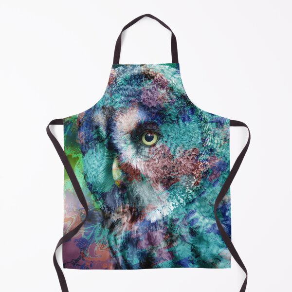 Item preview, Vibrant abstract spray owl art designed and sold by TipTopTapo.