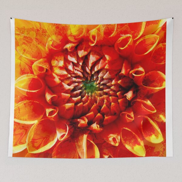 Item preview, Vibrant abstract paint flower  designed and sold by TipTopTapo.