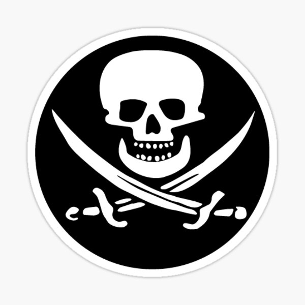 Pirate Logo Sticker