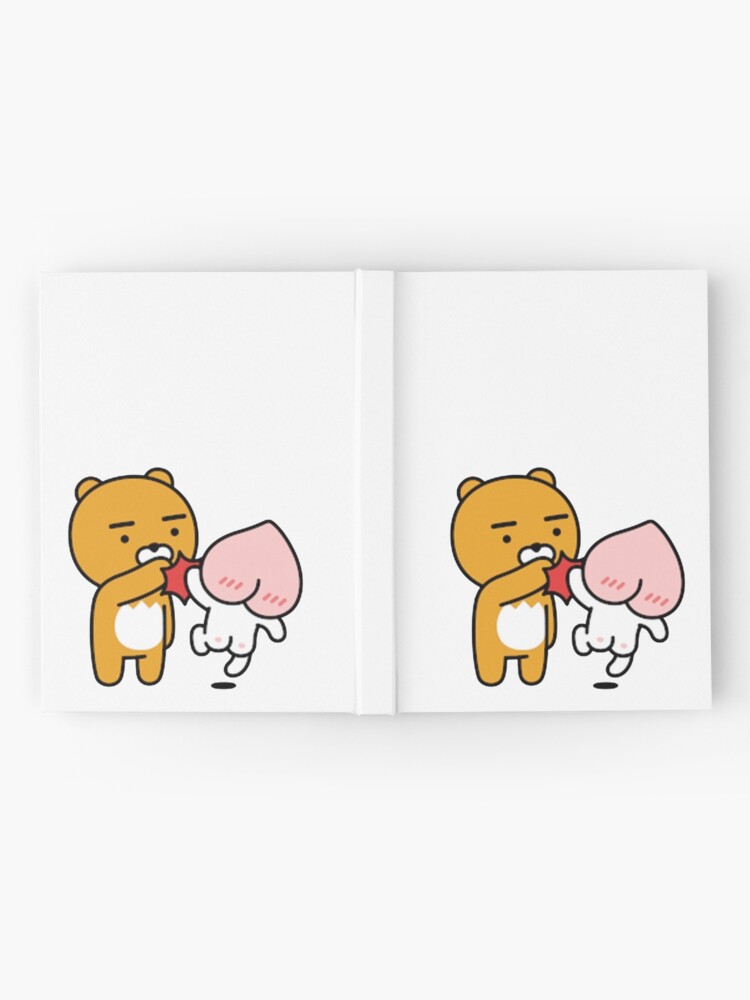 Kakaotalk Friends Apeach And Ryan 어피치 And 헬로라이언 카카오프렌즈 Hardcover Journal For Sale By 5039