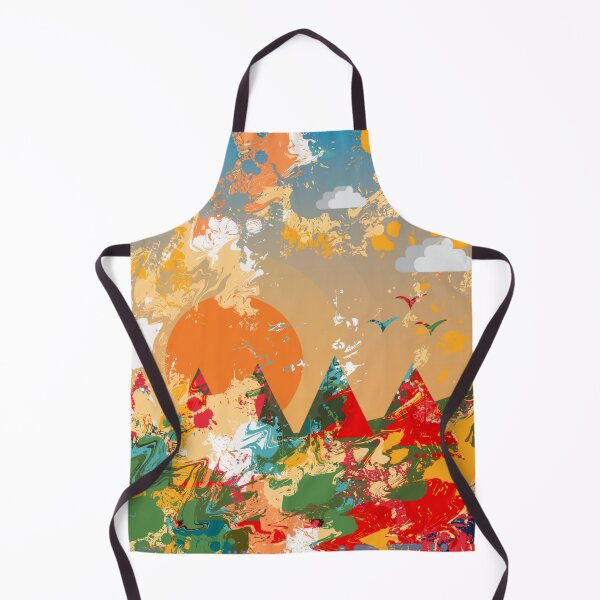 Item preview, Vibrant abstract landscape art designed and sold by TipTopTapo.