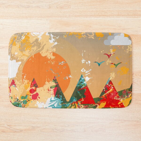 Item preview, Vibrant abstract landscape art  designed and sold by TipTopTapo.