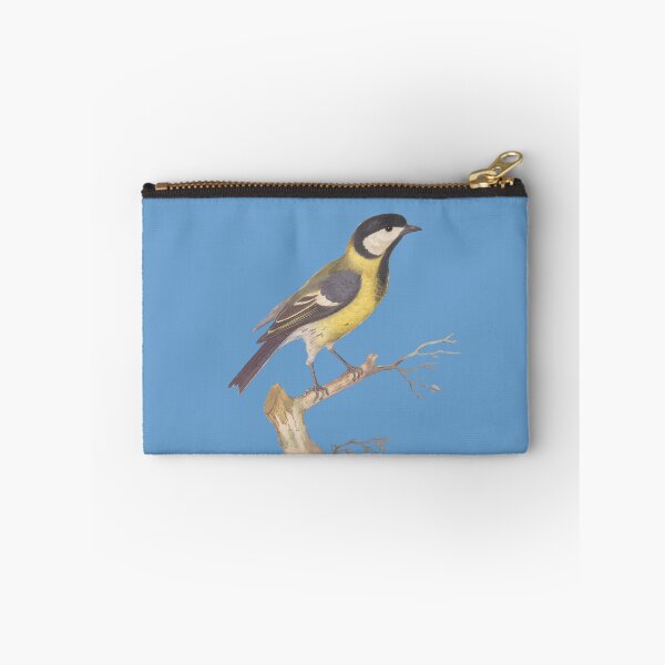 Item preview, Great Titmouse Bird with Blue Background designed and sold by FlippinTurtles.