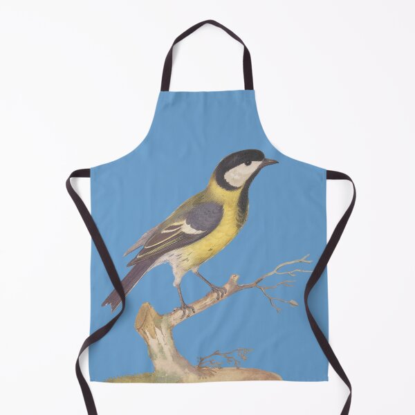 Item preview, Great Titmouse Bird with Blue Background designed and sold by FlippinTurtles.