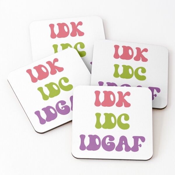 Item preview, idk idc idgaf designed and sold by Hey-Nice-Shirt.