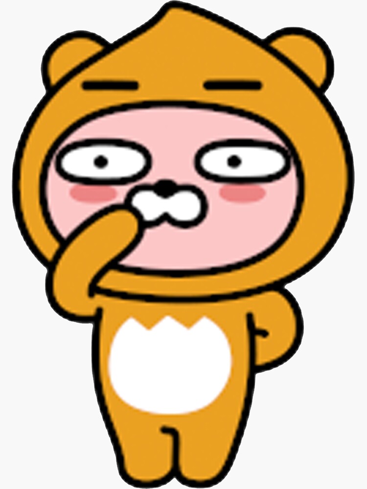 Kakaotalk Friends Apeach In Hello Ryan Costume Sticker For Sale By Icdeadpixels Redbubble 2441