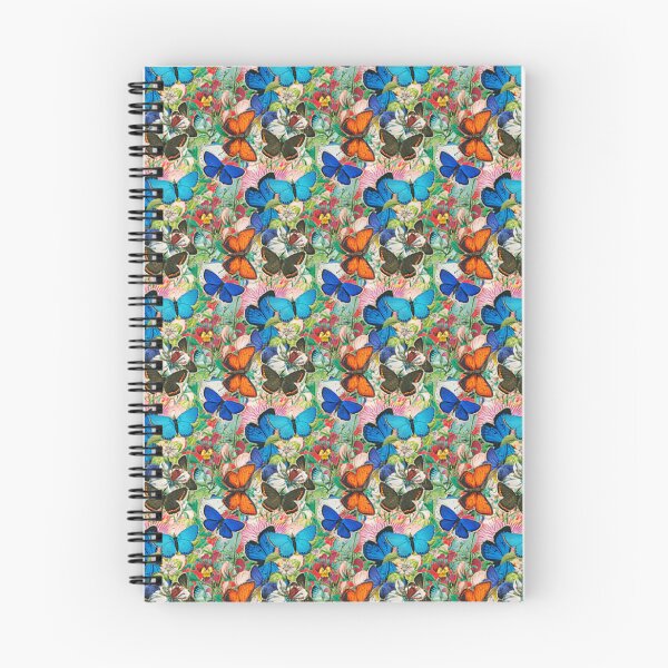 Aperçu de l'œuvre Papillon délicat, motif floral botanique sans couture créée et vendue par BeInTouch.