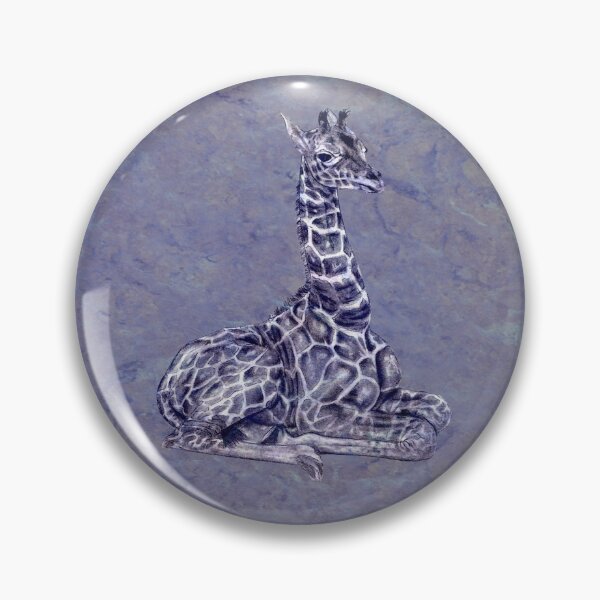 Item preview, Lying giraffe - purple marbled version designed and sold by SylvieG18.
