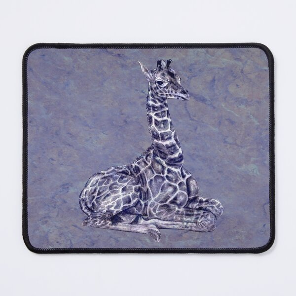 Item preview, Lying giraffe - purple marbled version designed and sold by SylvieG18.