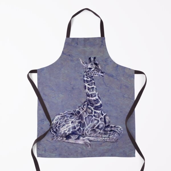 Item preview, Lying giraffe - purple marbled version designed and sold by SylvieG18.