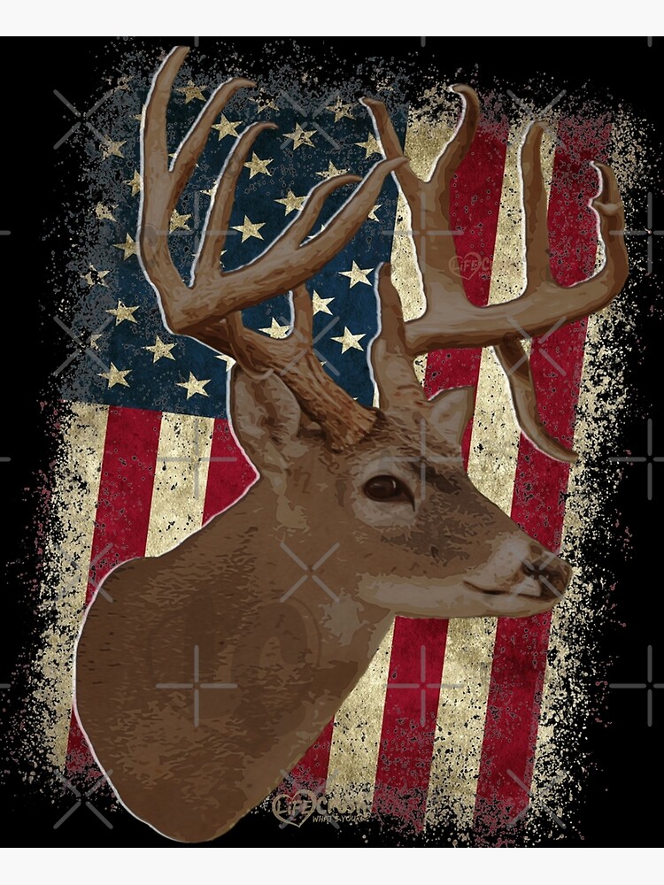 American Flag & Deer Diamond Art  Deer pictures, Hunting wallpaper, Deer  painting