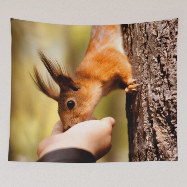 Item preview, ANIMALS #57 - Handfed Red Squirrel on Tree designed and sold by DEL-Productions.