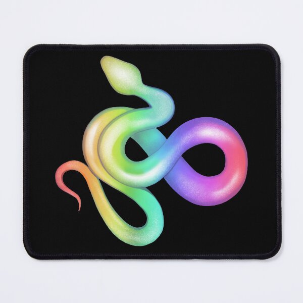 Item preview, Rainbow colorful snake designed and sold by Meakm-art.