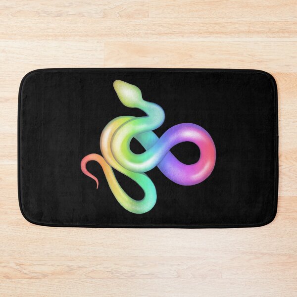 Item preview, Rainbow colorful snake designed and sold by Meakm-art.