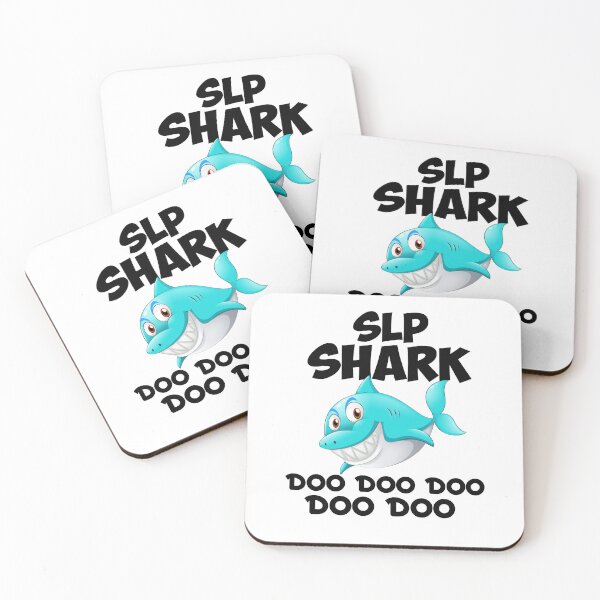 Item preview, Pediatric Speech Therapy SLP Shark  designed and sold by Cute Shark.