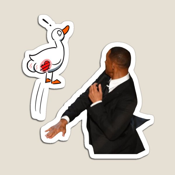 Item preview, Will Smith slapping a duck designed and sold by Quackustrations.
