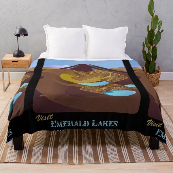 Item preview, Emerald Lakes Vintage Poster designed and sold by Patricia Howitt.