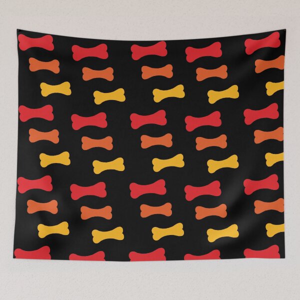 Item preview, Doggy Bones red yellow orange designed and sold by Sleepygirl2010.