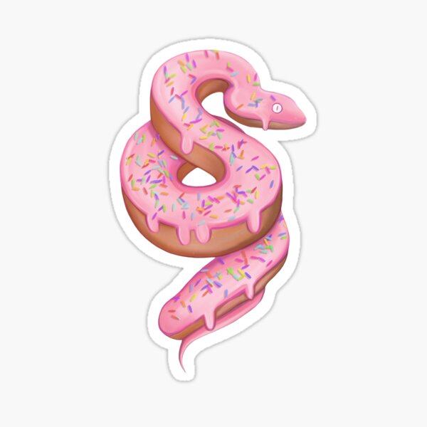Snake doughnut Sticker
