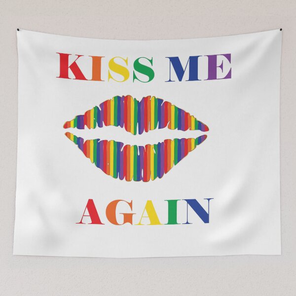 Item preview, Rainbow Kiss Me Again designed and sold by PufnicaDesign.