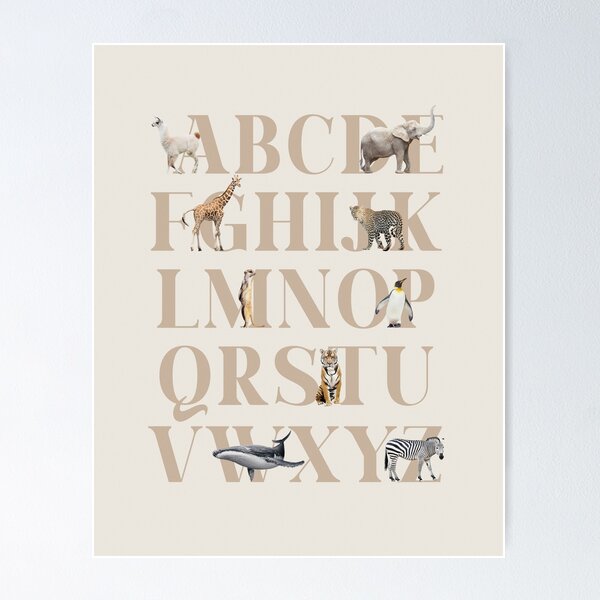 Item preview, Alphabet animals designed and sold by juliaemelian.