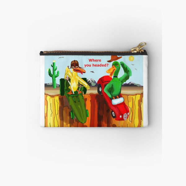 Item preview, Ducks Race Over a Cliff - Where you headed? designed and sold by VerdeDoodleDuck.