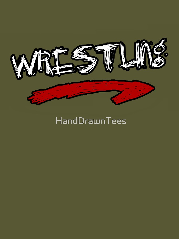 Wrestling Attitude Scrawl Poster for Sale by HandDrawnTees