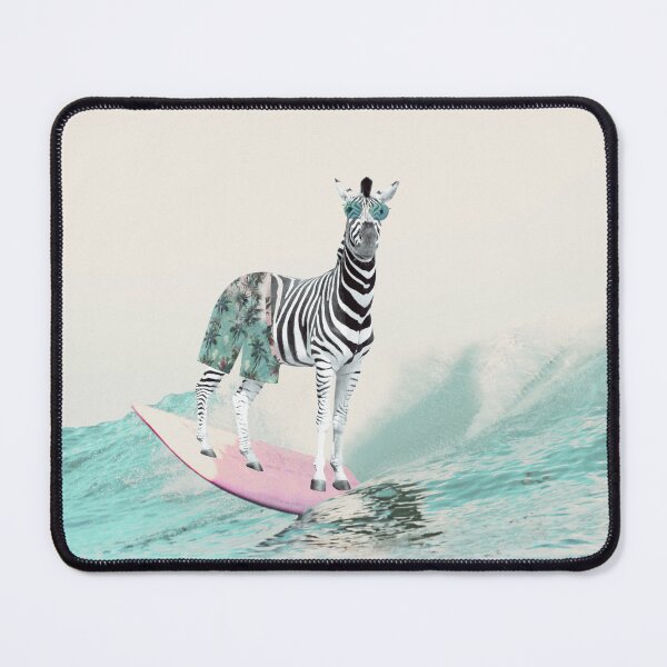Item preview, Funny zebra on surfboard designed and sold by juliaemelian.