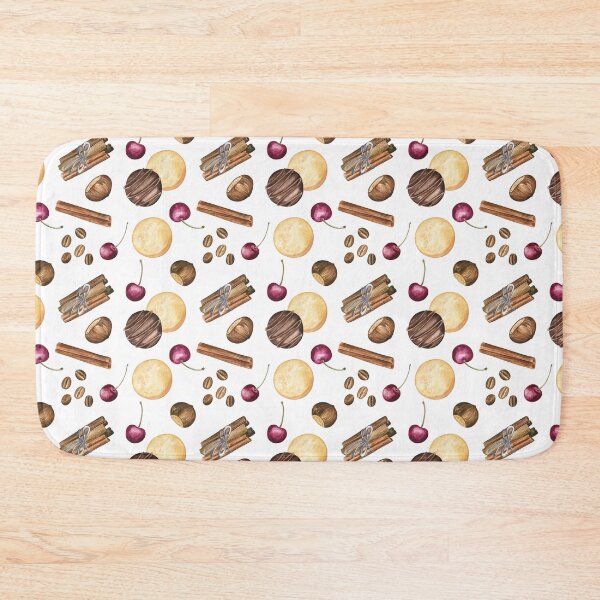 Item preview, Autumn sweets and spices (pattern on white) designed and sold by Flowersforbear.