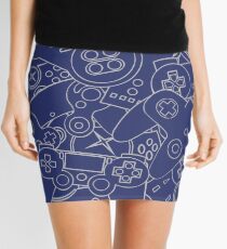 Control Freak Blue || Video Game Nerd Mini Skirt