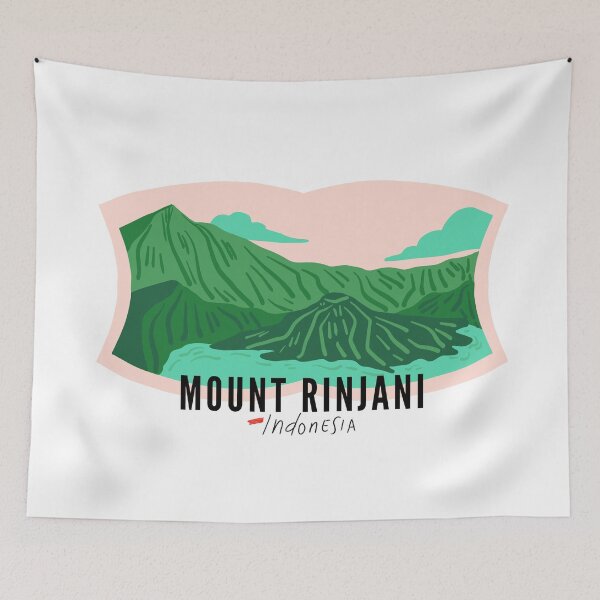 Item preview, Mount Rinjani Decal designed and sold by Dekal.
