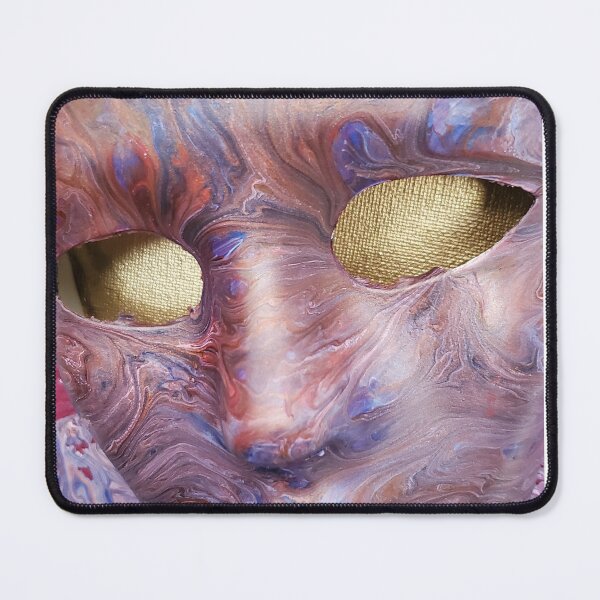Item preview, Marble painted mask with golden eyes designed and sold by Russell Dickens Jr.