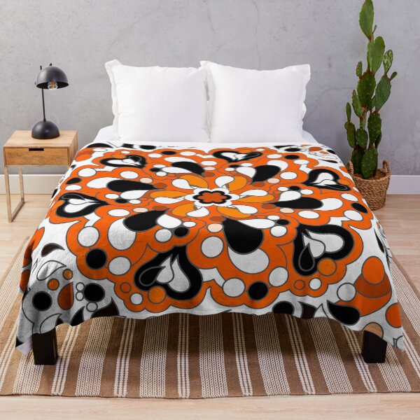 Item preview, Funky Abstract Halloween Orange and Black Art designed and sold by Alondra.