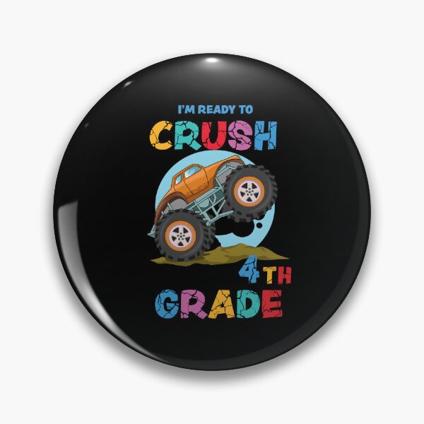 Item preview, Kids Im Ready To Crush 4th Grade Monster Truck designed and sold by R&BApparel.