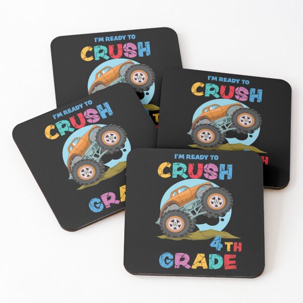 Item preview, Kids Im Ready To Crush 4th Grade Monster Truck designed and sold by R&BApparel.