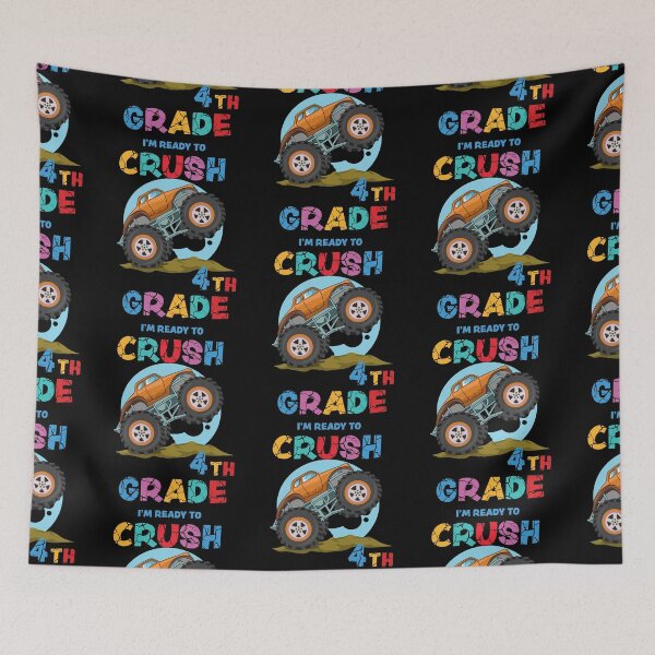 Item preview, Kids Im Ready To Crush 4th Grade Monster Truck designed and sold by R&BApparel.