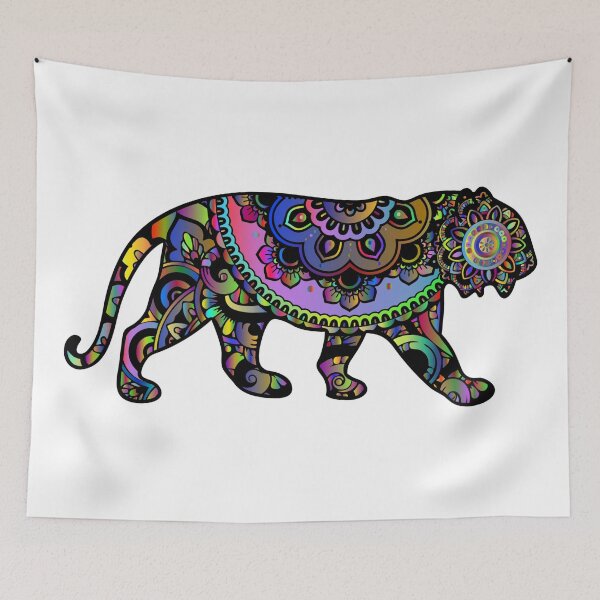 Item preview, Beautiful Multicolor Stalking Tiger designed and sold by CreativeCranium.