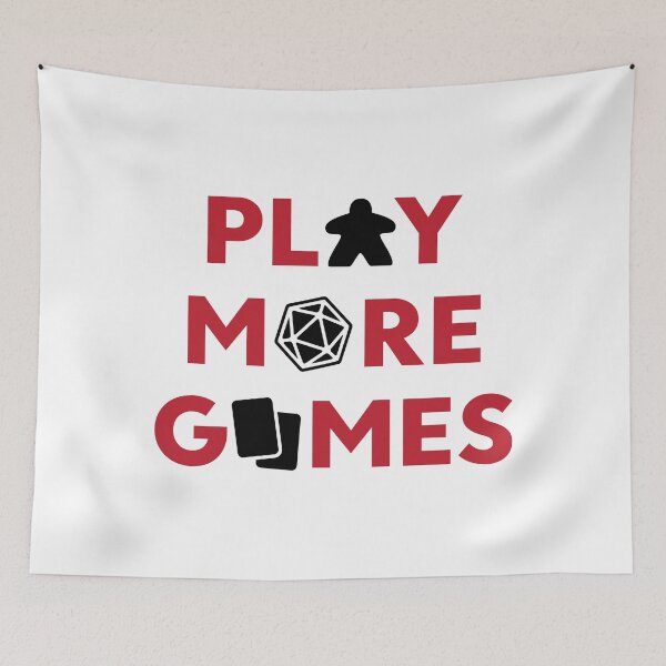 Item preview, Play More Games with Game Pieces (on light) designed and sold by geekyT.