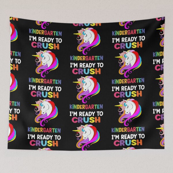 Item preview, I'm Ready to Crush Kindergarten Unicorn Back to School  designed and sold by R&BApparel.