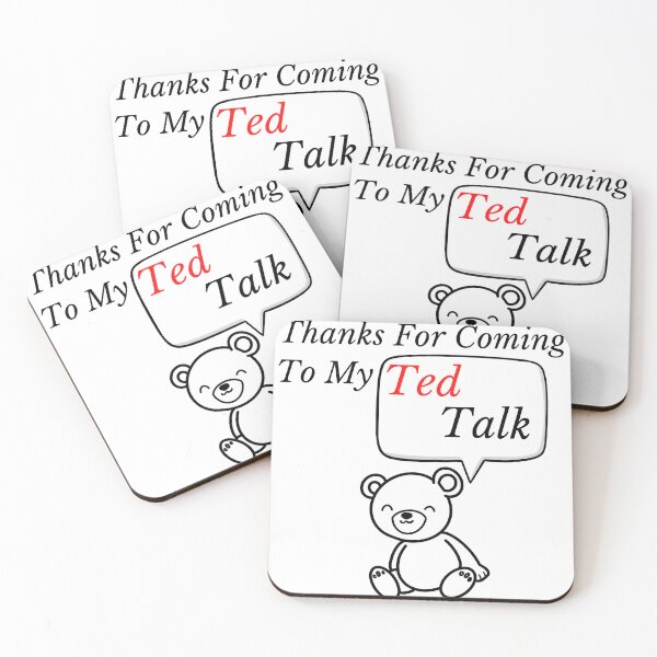 Item preview, Thanks For Coming To My TedTalk Sticker designed and sold by LongoReo.