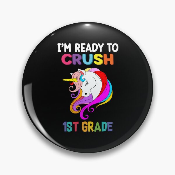 Item preview, I'm Ready to Crush 1st Grade Unicorn Back to School Girls designed and sold by R&BApparel.